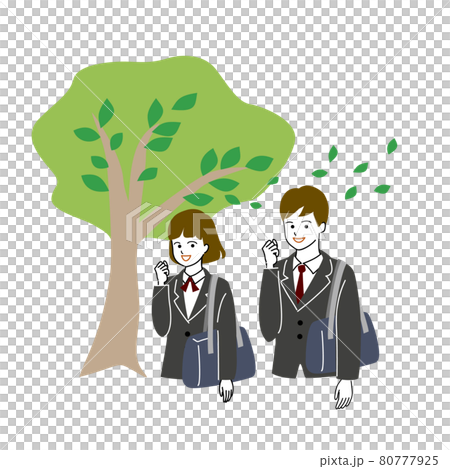 Vector illustration of two male and female students sending ale under a tree Vector illustration of two male and female students sending ale under a tree 80777925