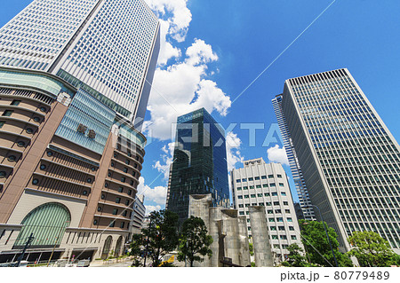 梅田都市風景　阪急うめだ本店　2021年8月 80779489