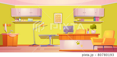 Veterinary clinic interior, vet with furniture Veterinary clinic interior, vet with furniture 80780193