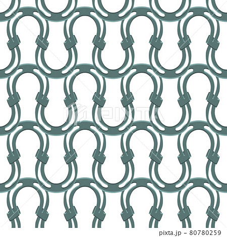 Illustration on theme Irish holiday St Patrick day, seamless horseshoes 80780259