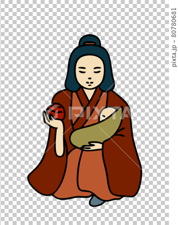 鬼子母神　白背景 80780681