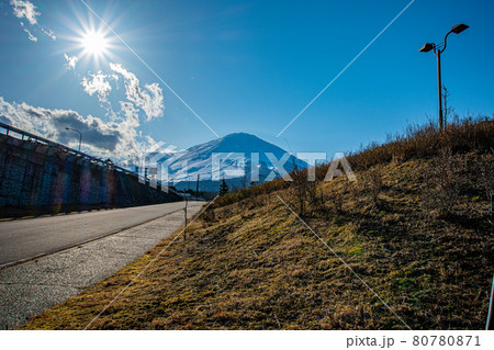須走口と富士山 80780871