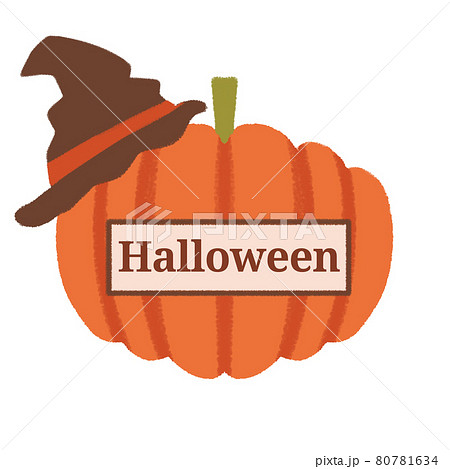 カボチャのハロウィンラベル 80781634