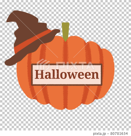 カボチャのハロウィンラベル 80781634