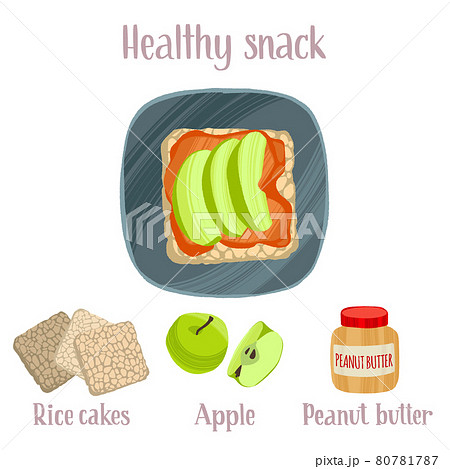 Delicious ready dish with ingredients in flat style with dry brush texture. 80781787
