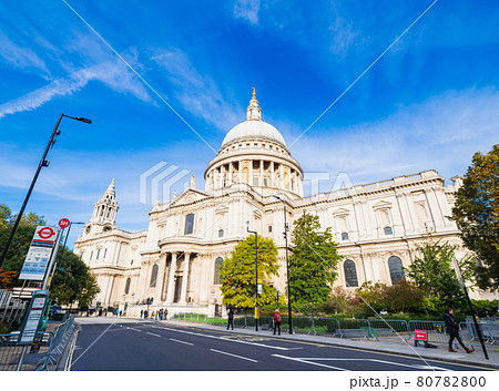 ロンドンの街角 セント・ポール大聖堂 ロンドンの街角 セント・ポール大聖堂 80782800