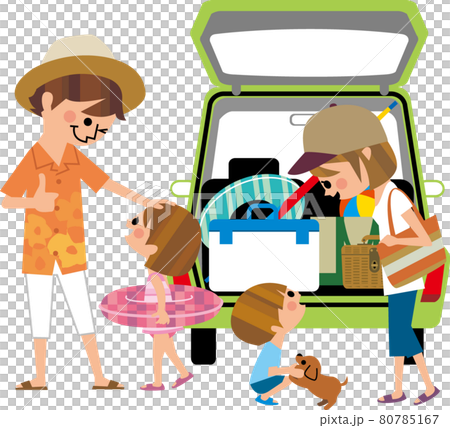 家族で水遊び 家族で水遊び 80785167