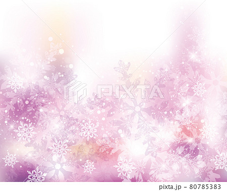 雪の結晶の背景 80785383