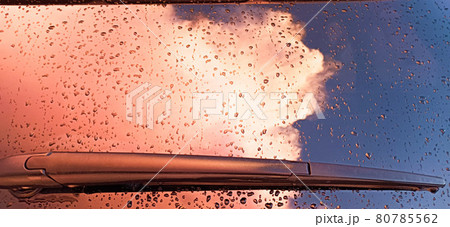 リアウィンドウに映る夏 80785562