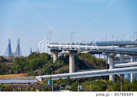 与島IC 瀬戸大橋 与島PAからの写真 与島IC 瀬戸大橋 与島PAからの写真 80786884