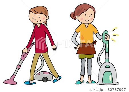 掃除をする女性 80787097