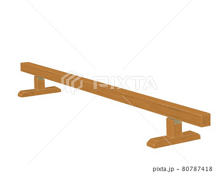 平均台のイラスト素材