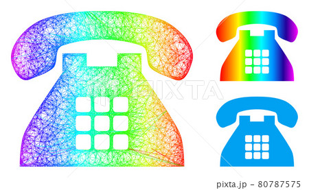Spectrum Network Gradient Tone Phone Icon Spectrum Network Gradient Tone Phone Icon 80787575