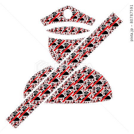 Wrong Police Man Fractal Composition of Itself Icons Wrong Police Man Fractal Composition of Itself Icons 80787591