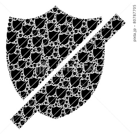 Stop Shield Fractal Mosaic of Itself Icons Stop Shield Fractal Mosaic of Itself Icons 80787705