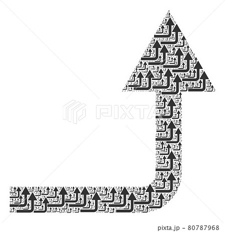 Turn Forward Recursion Mosaic of Itself Icons 80787968