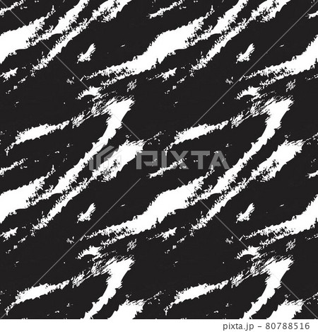 Black and White Brush Stroke Fur Seamless Pattern 80788516