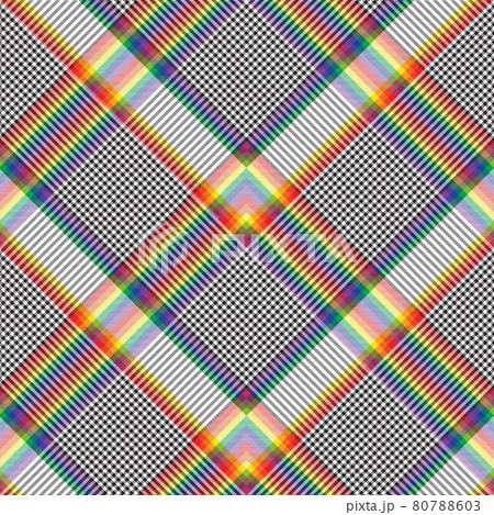 Rainbow Chevron Plaid Tartan textured Seamless Pattern Design Rainbow Chevron Plaid Tartan textured Seamless Pattern Design 80788603