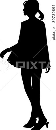 30代女性シルエット1 80789895