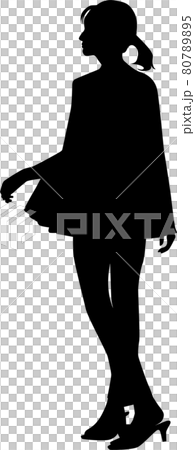 30代女性シルエット1 80789895