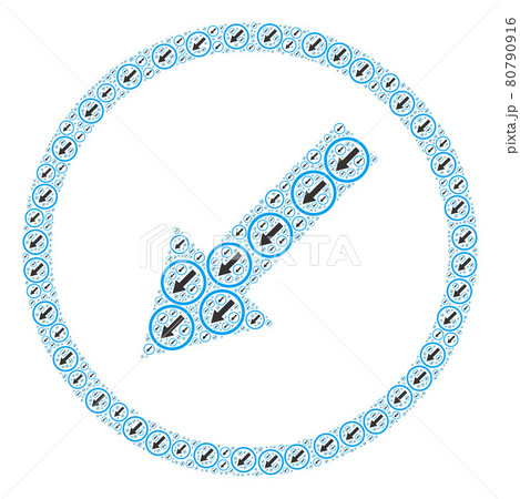 Down-Left Rounded Arrow Recursive Collage of Itself Items Down-Left Rounded Arrow Recursive Collage of Itself Items 80790916