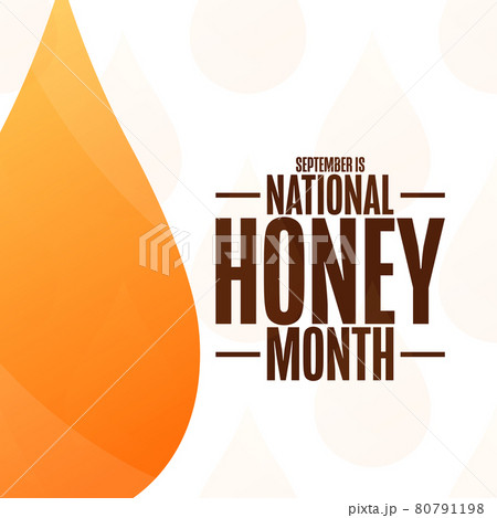 September is National Honey Month. Holiday concept. Template for background, banner, card, poster 80791198