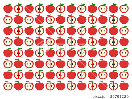 りんご 模様 イラストのイラスト素材
