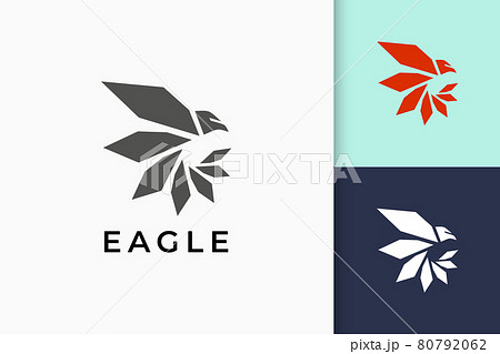 Eagle Or Falcon Logo In Modern And Simpleのイラスト素材 Eagle Or Falcon Logo In Modern And Simpleのイラスト素材