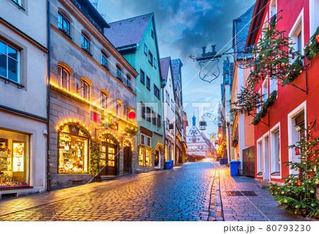 Rothenburg ob der Tauber, Bavaria, Germany 80793230