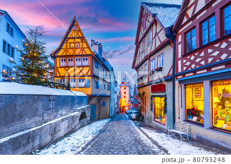 Rothenburg ob der Tauber, Christmas in Franconia, Germany 80793248