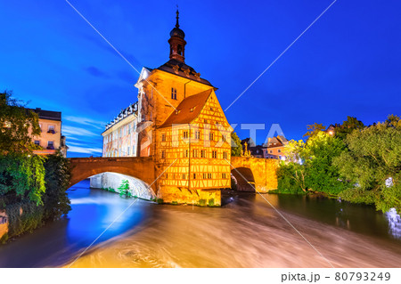Bamberg, Germany - Medieval town in Franconia, historical region of Bavaria 80793249