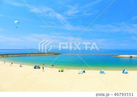 【愛媛県】ふたみシーサイド公園とパラグライダー 80793551