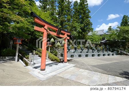 霊山寺 鳥居と八体仏霊場 奈良県奈良市 霊山寺 鳥居と八体仏霊場 奈良県奈良市 80794174