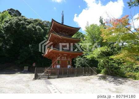 霊山寺　三重塔　奈良県奈良市 80794180