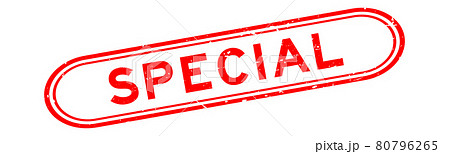 Grunge red special word rubber seal stamp on white background Grunge red special word rubber seal stamp on white background 80796265