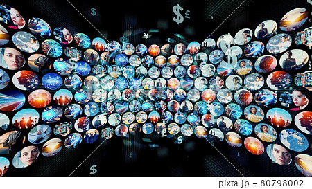 暗号資産　NFT　仮想通貨　ブロックチェーン 80798002