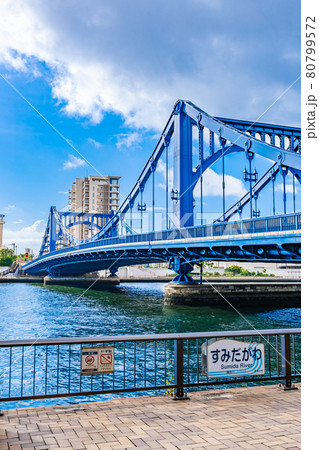 東京の都市風景 清洲橋周辺の風景 東京の都市風景 清洲橋周辺の風景 80799572