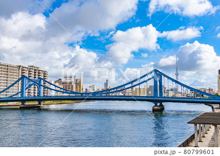 東京の都市風景 清洲橋周辺の風景 80799601
