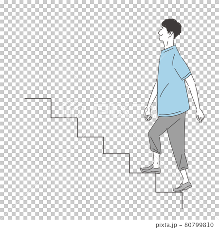 Men climbing stairs 80799810