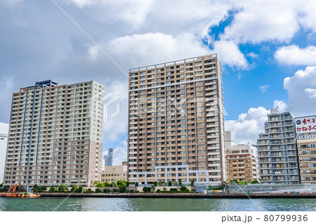 東京都の都市風景 新大橋周辺の風景 東京都の都市風景 新大橋周辺の風景 80799936