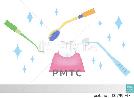 歯医者さんのイラスト歯科PMTCクリーニングイメージ01 80799943