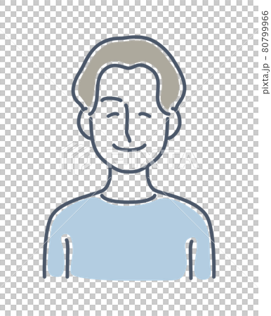 笑臉男圖標前上身 笑臉男圖標前上身 80799966