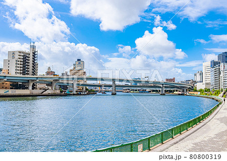 東京都の都市風景 両国ジャンクション周辺の風景 東京都の都市風景 両国ジャンクション周辺の風景 80800319