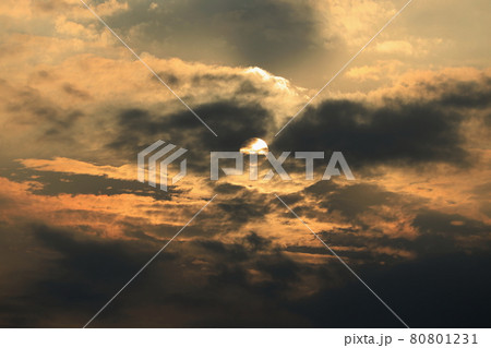 夕方の月 夕方の月 80801231