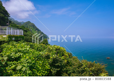 天険断崖黎明・親不知記念広場からの眺め【展望台】 80803588