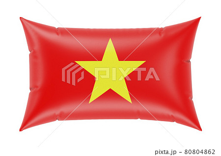 Pillow with Vietnamese flag. 3D rendering 80804862