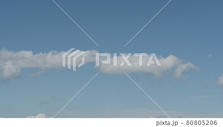 Simple white clouds over blue sky in midday Simple white clouds over blue sky in midday 80805206