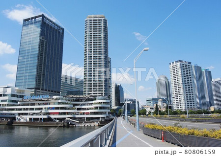 横浜 みなとみらい大橋からの眺め 横浜 みなとみらい大橋からの眺め 80806159