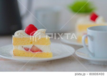 ショートケーキ  クローズアップ素材 80806400