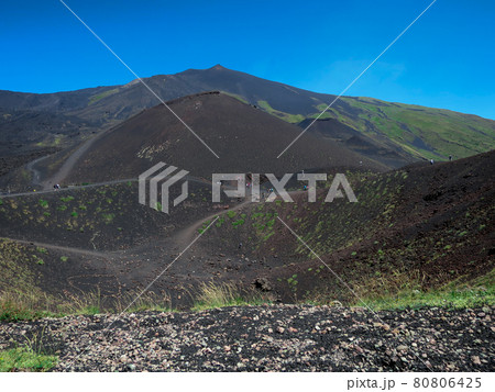 Silvestri crater of Etna volcano, Sicily, Italy Europe 80806425
